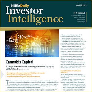 Investing in private equity funds, assessing risk in cannabis valuations + Cresco’s California move