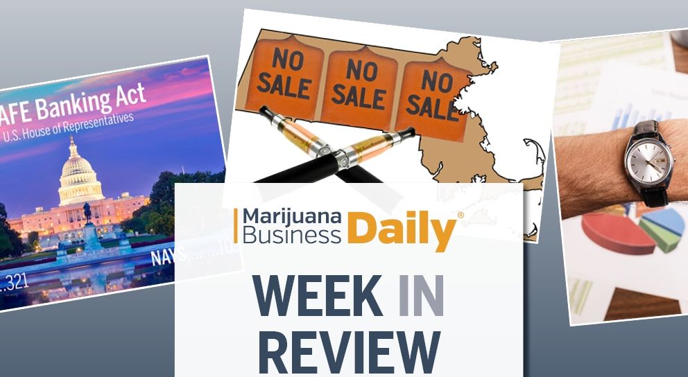 marijuana business news, Week in Review: Momentous marijuana banking vote in US House, vape crisis fallout, MA approves MJ cafes/delivery &#038; more