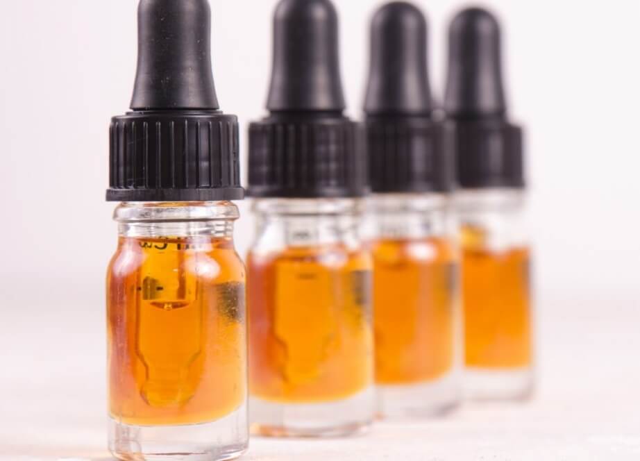 Image of CBD oil in bottles