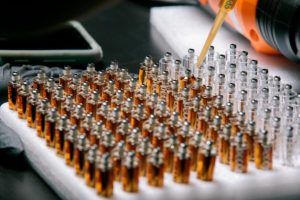 Image of vape cartridges being filled