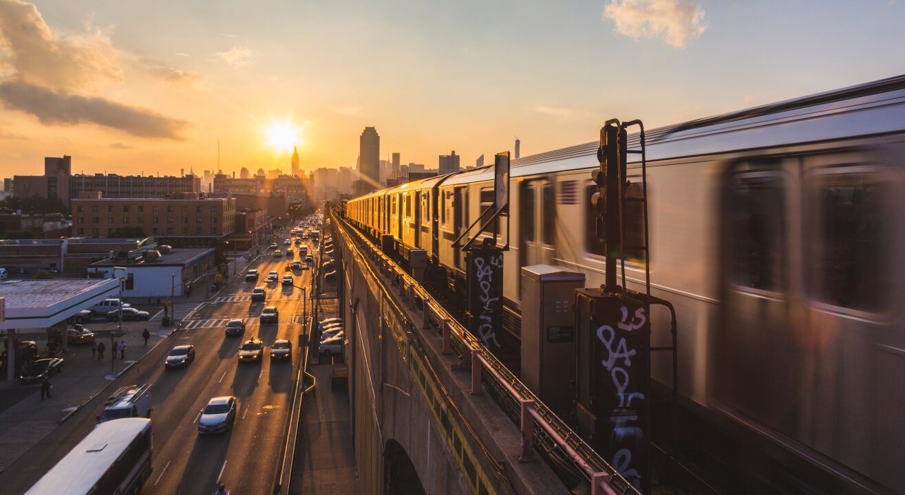 Image of New York City subway train