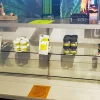 Image of a display case with empty shelves at Downtown Cannabis in British Columbia