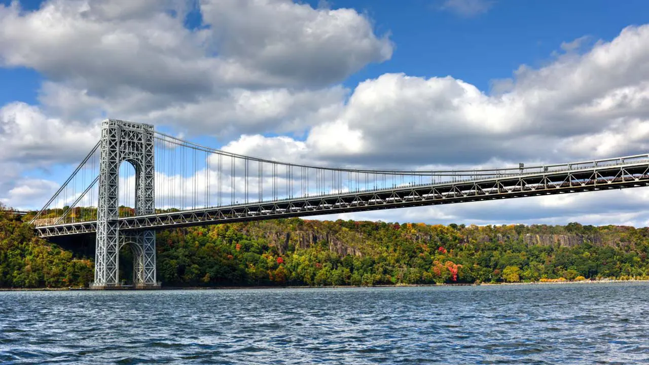 Image of George Washington bridge from New Jersey to New York