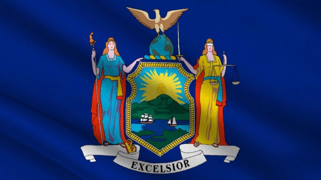 Image of New York state flag