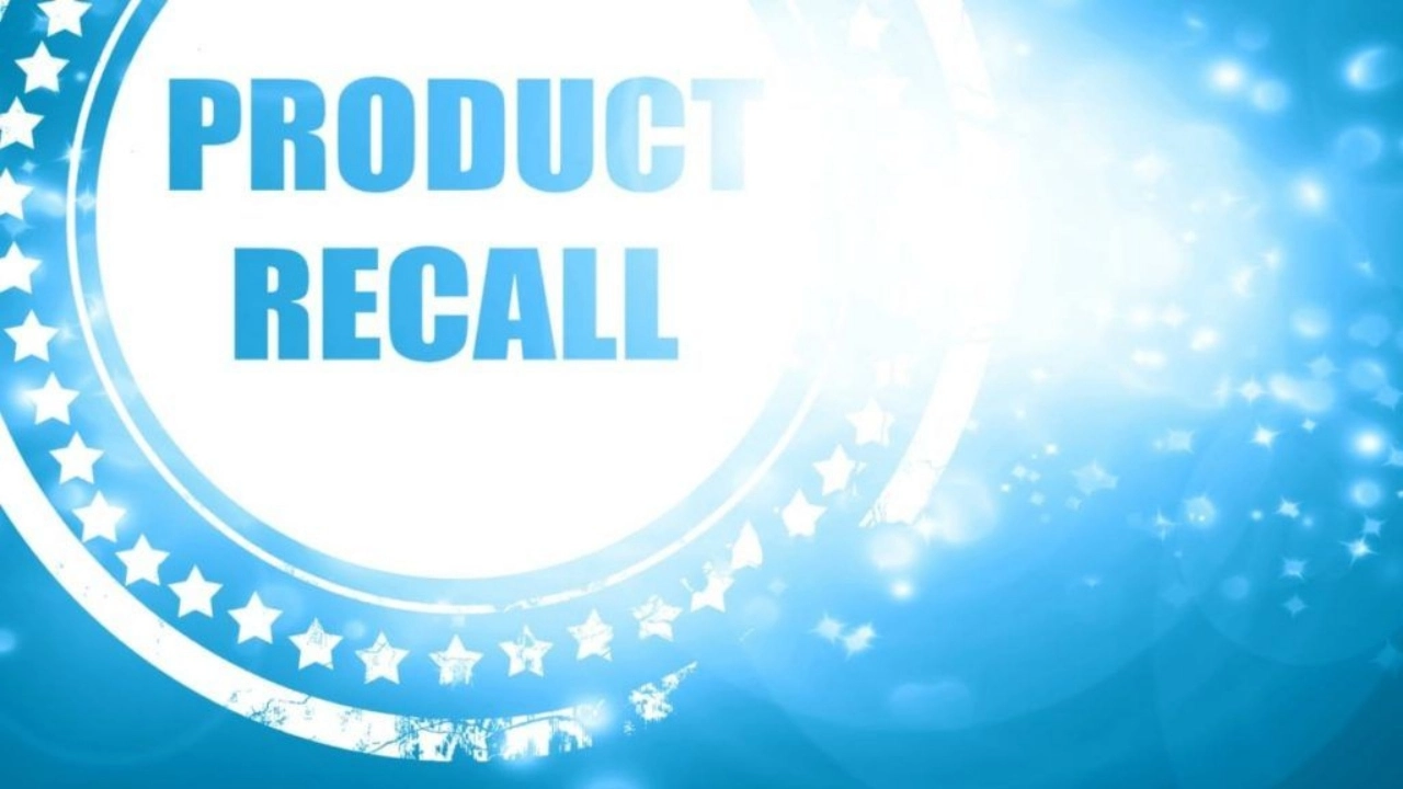 Image with the words Product Recall