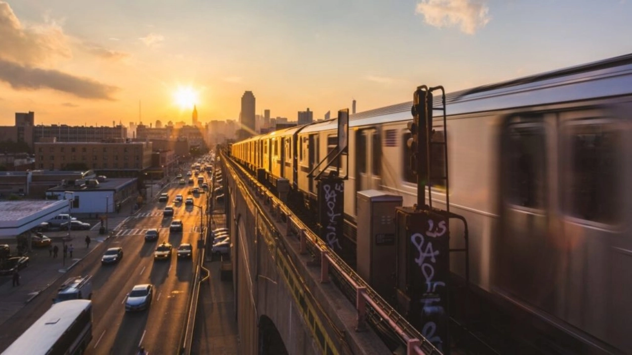 Exterior image of New York subway train