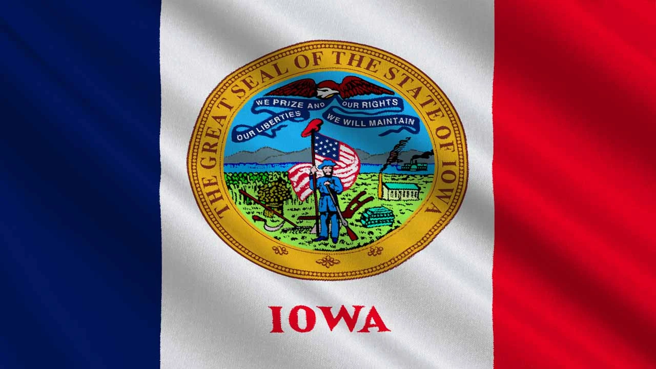 Image of Iowa state flag