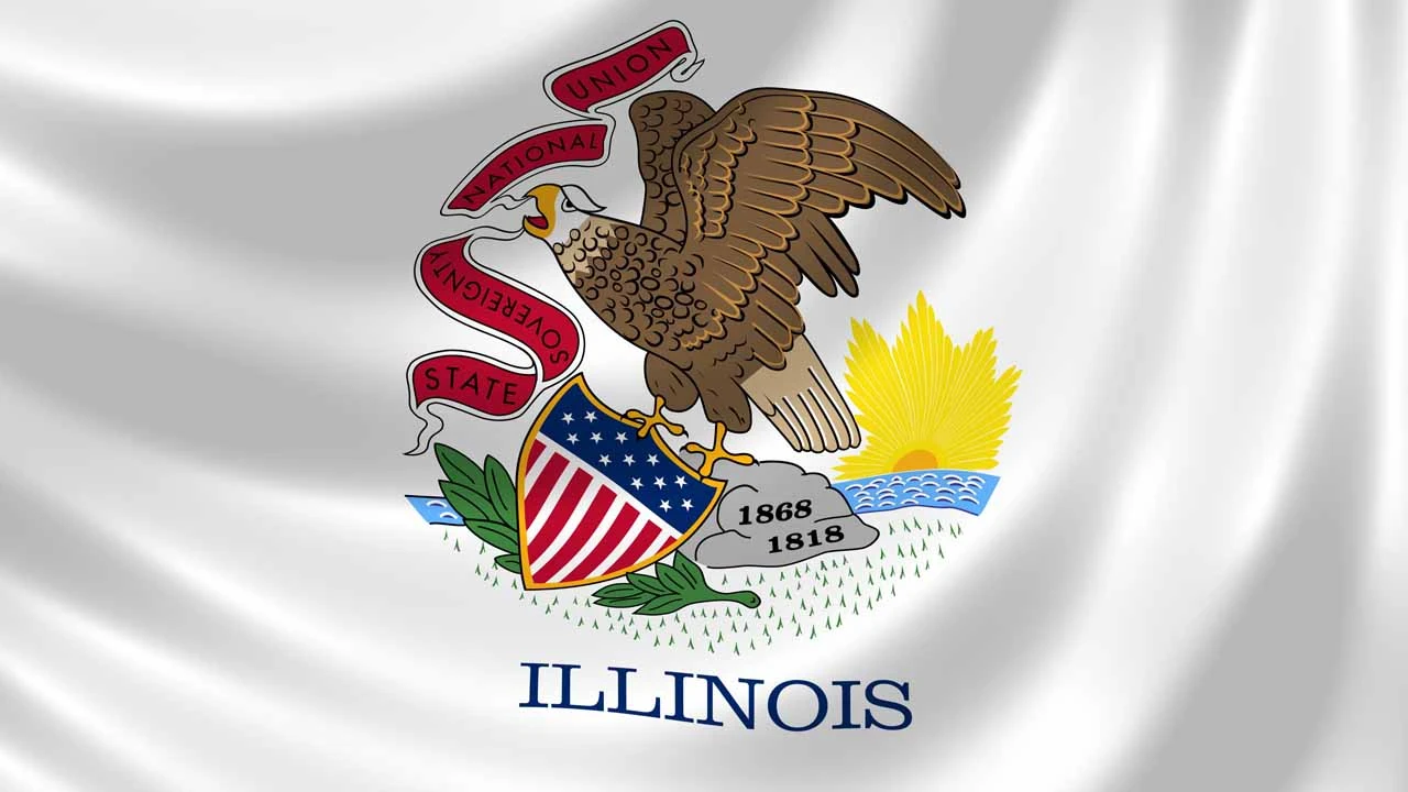 Image of Illinois state flag
