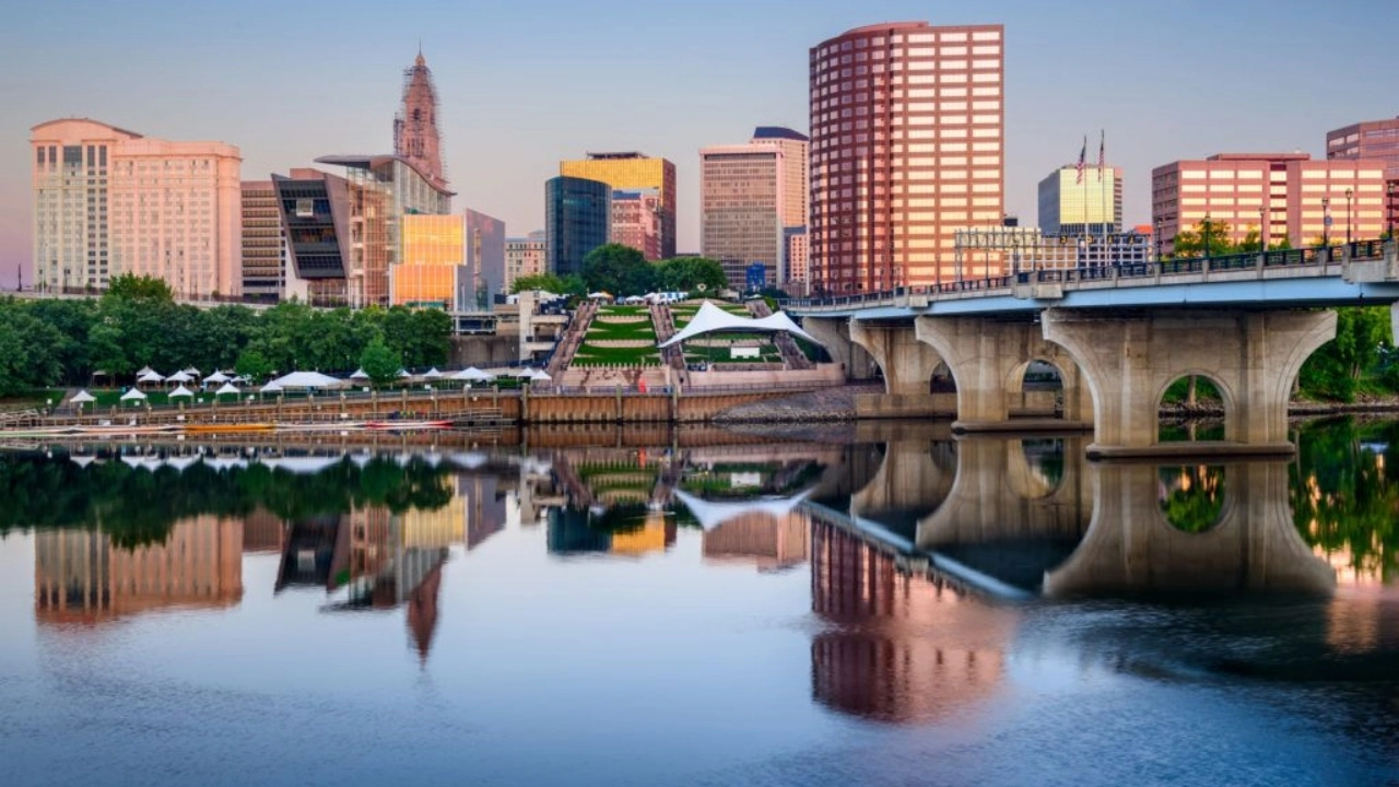 Image of Hartford, Connecticut, downtown skyline