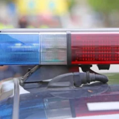 Image of a lightbar atop a police car