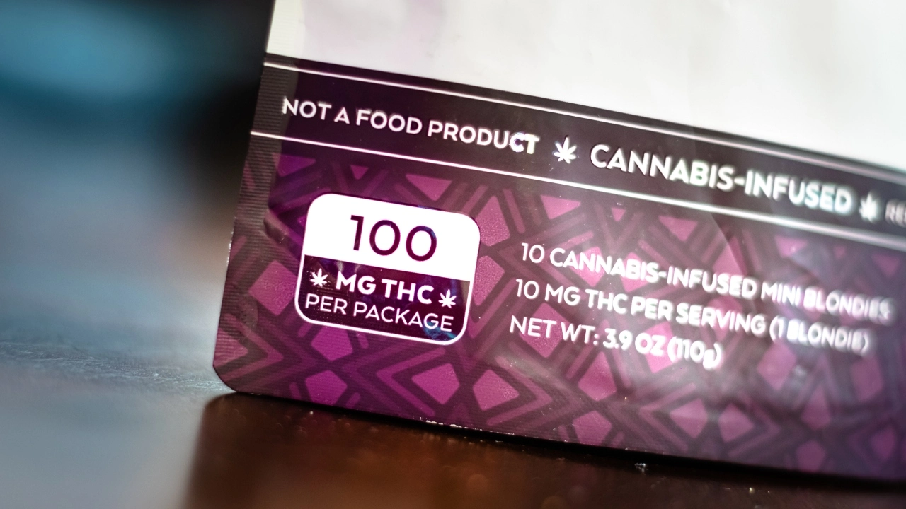 Image of generic cannabis edibles packaging.
