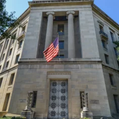 Image of the exterior of the U.S. Department of Justice headquarters