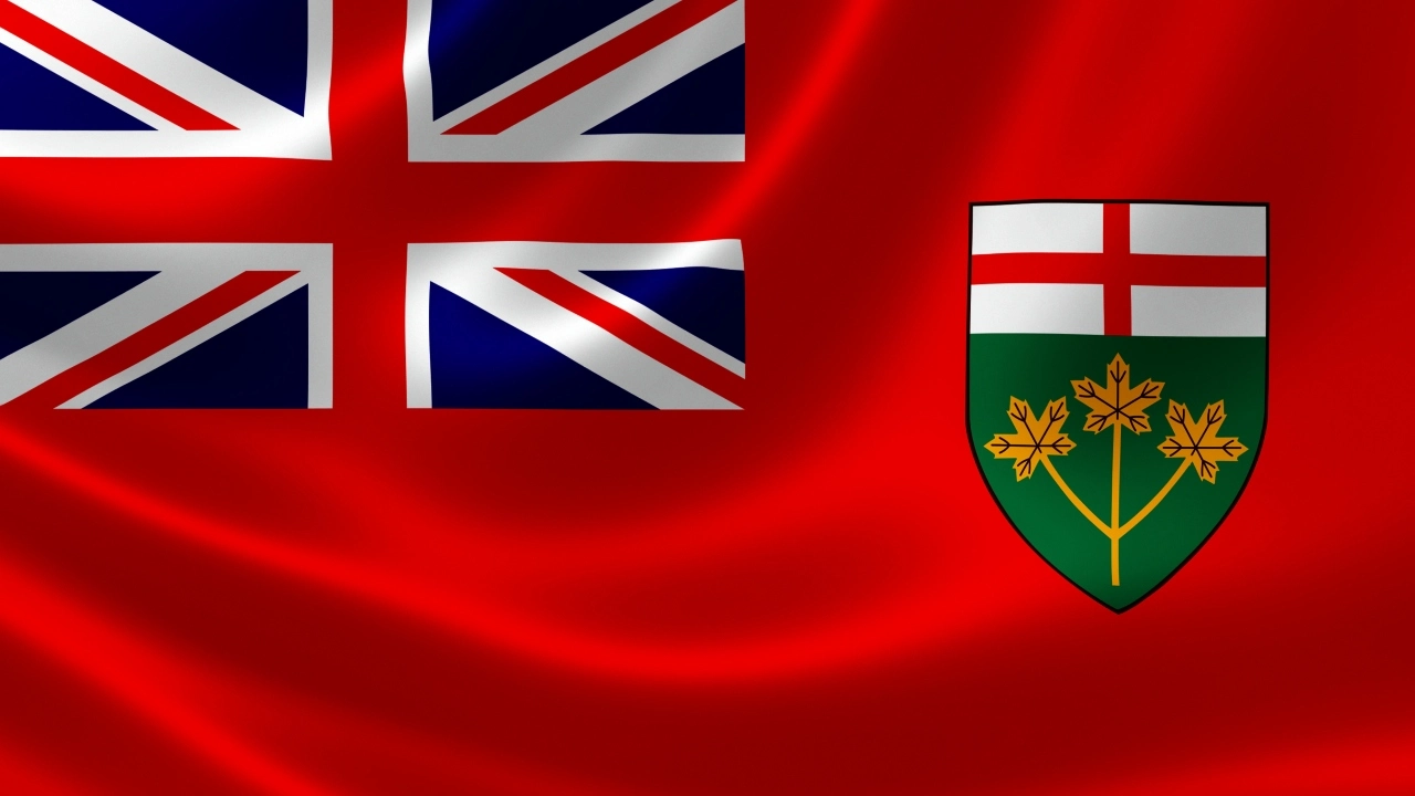 Image of the Ontario, Canada, provincial flag