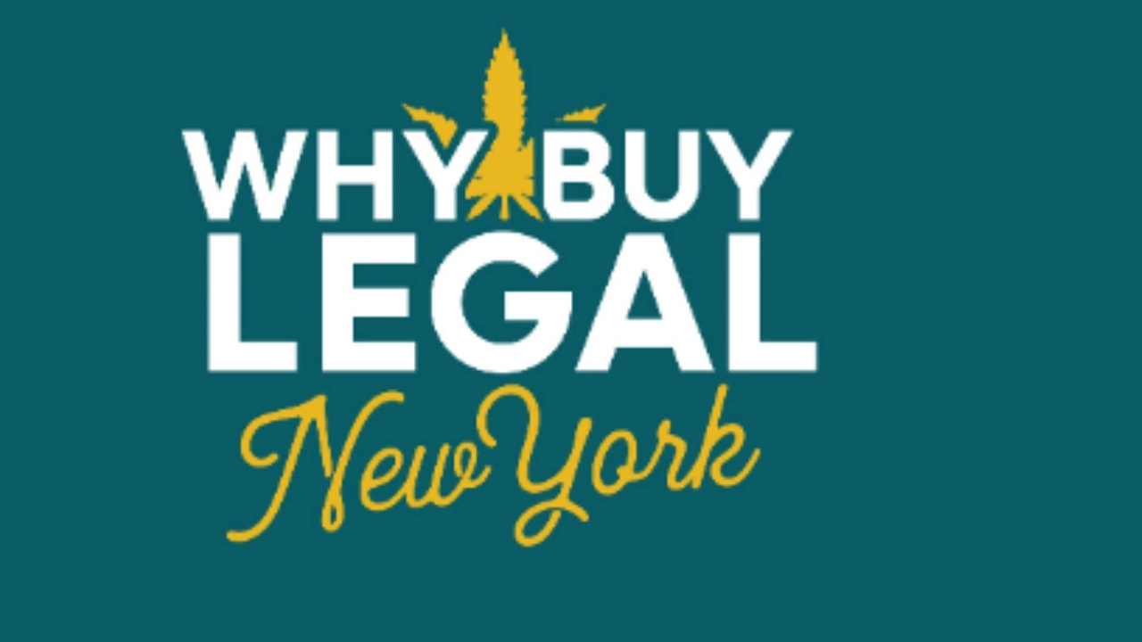 Image of the Why Buy Legal New York cannabis campaign logo