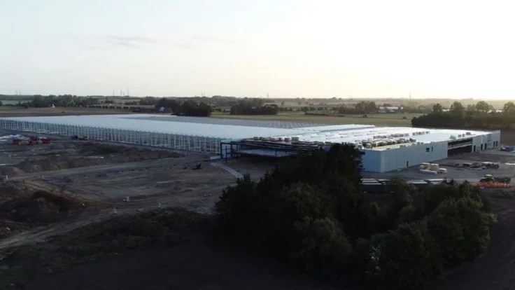 Image of Aurora Cannabis' Nordic Sky facility in Denmark
