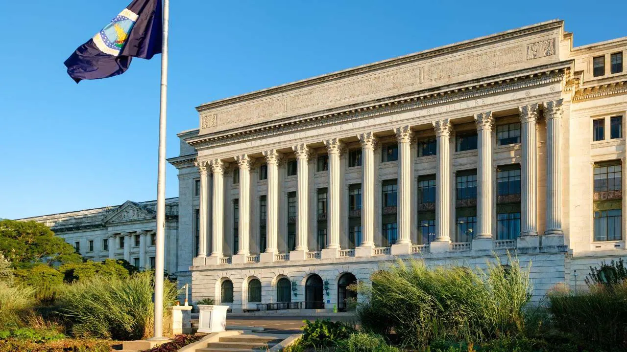 Exterior image of the U.S. Department of Agriculture headquarters