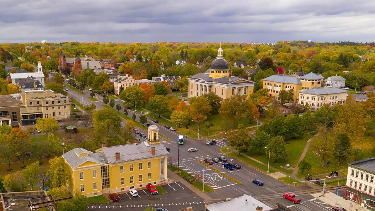 Photo over Rochester Street Downtown Canandaigua New York