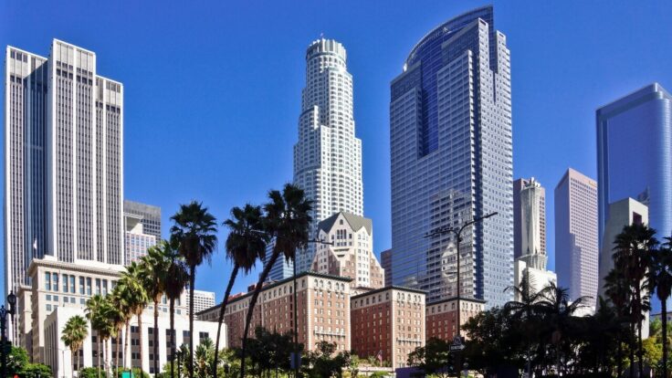 Image of downtown Los Angeles skyline