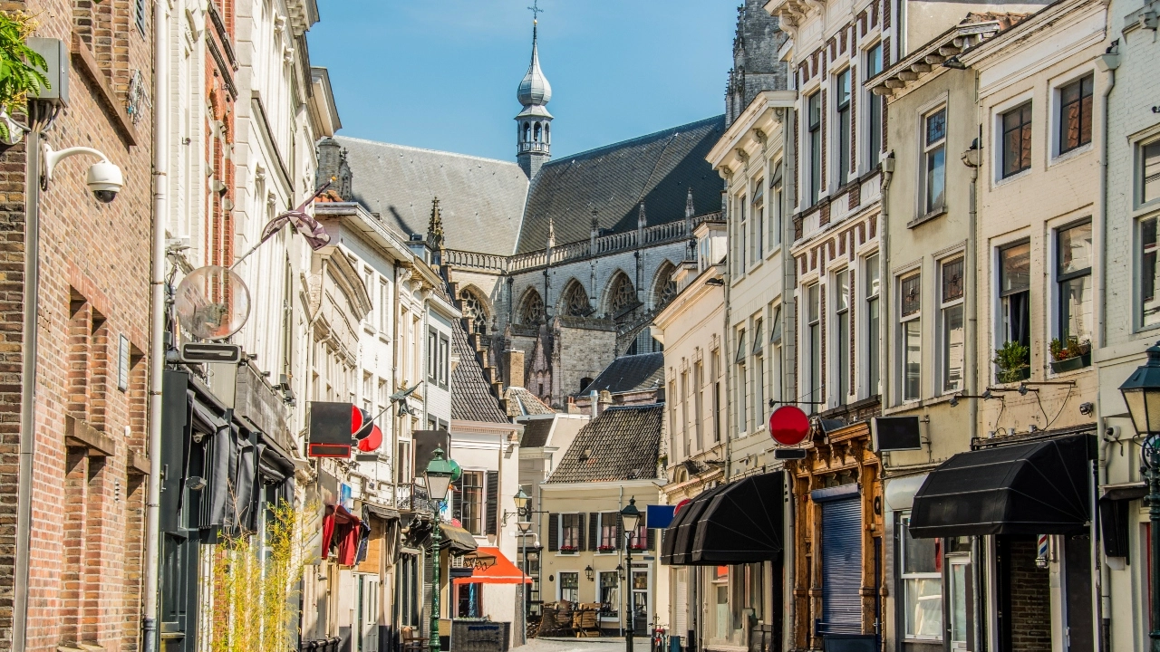 Image of the center of the city of Breda, Netherlands.