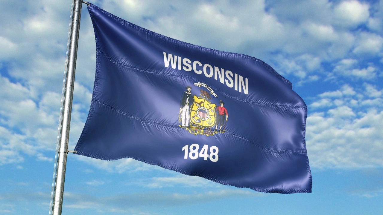 Image of Wisconsin state flag