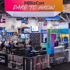 Image of MJBiz booth at MJBizCon 2023