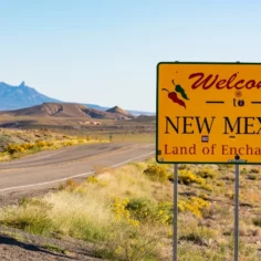 Image of a Welcome to New Mexico sign