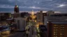 Aerial image of downtown Lansing, Michigan, including the state capitol building
