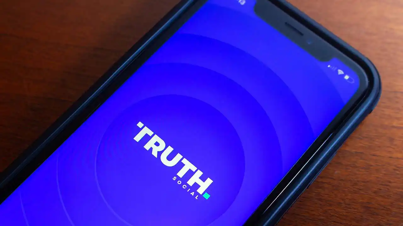 Image of Truth Social app open on an iPhone.