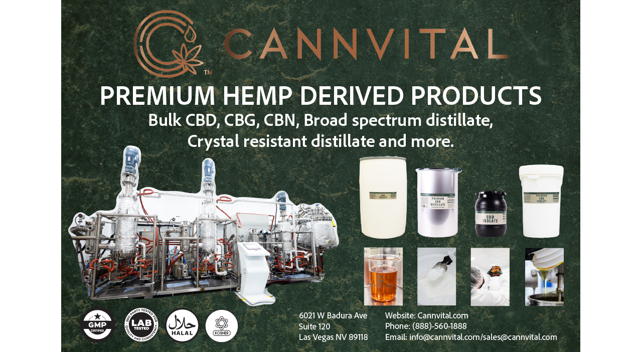Elevating CBD Manufacturing: How Cannvital is Shaping the Future of Bulk CBD Ingredients