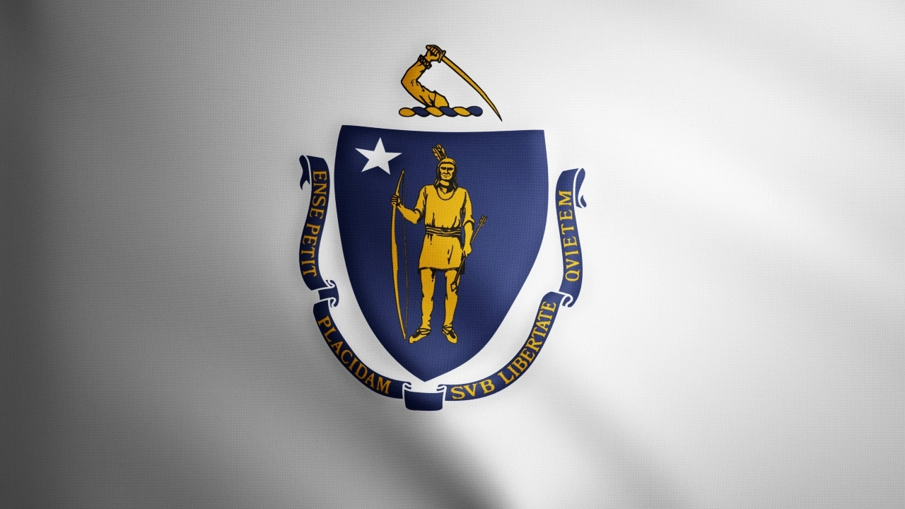 Image of the Massachusetts state flag