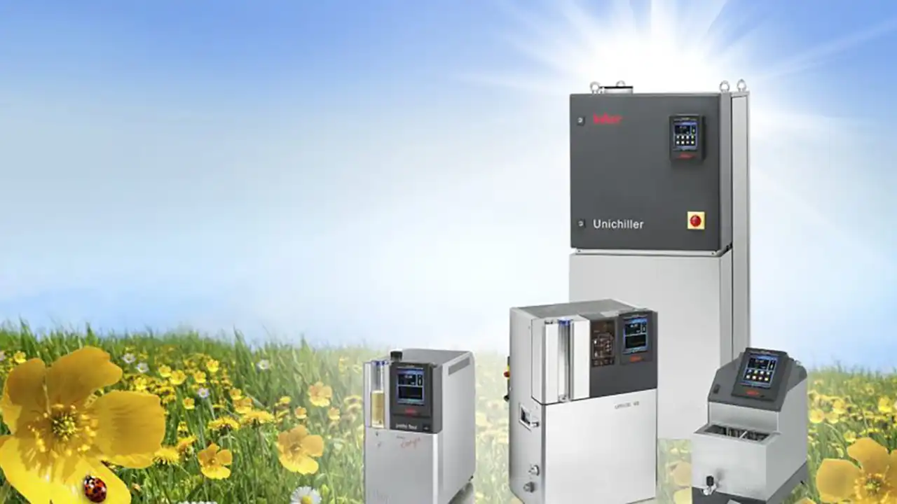 Image of Huber product line with natural refrigerants.