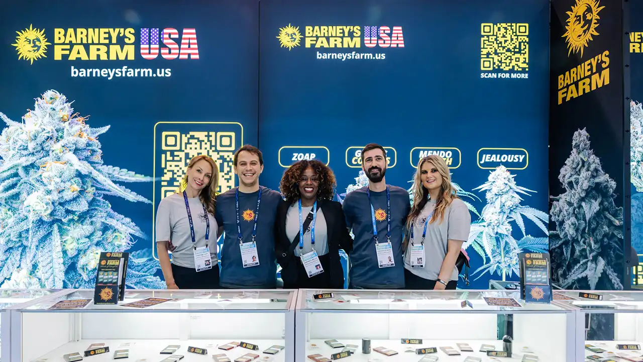 Image of Barney's Farm staff exhibiting at MJBizCon