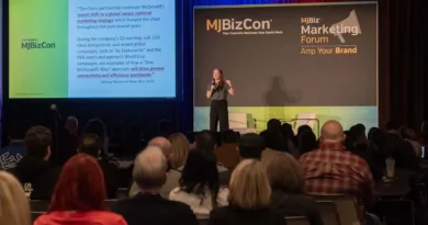 Image of Lisa Buffo speaking at MJBizCon.